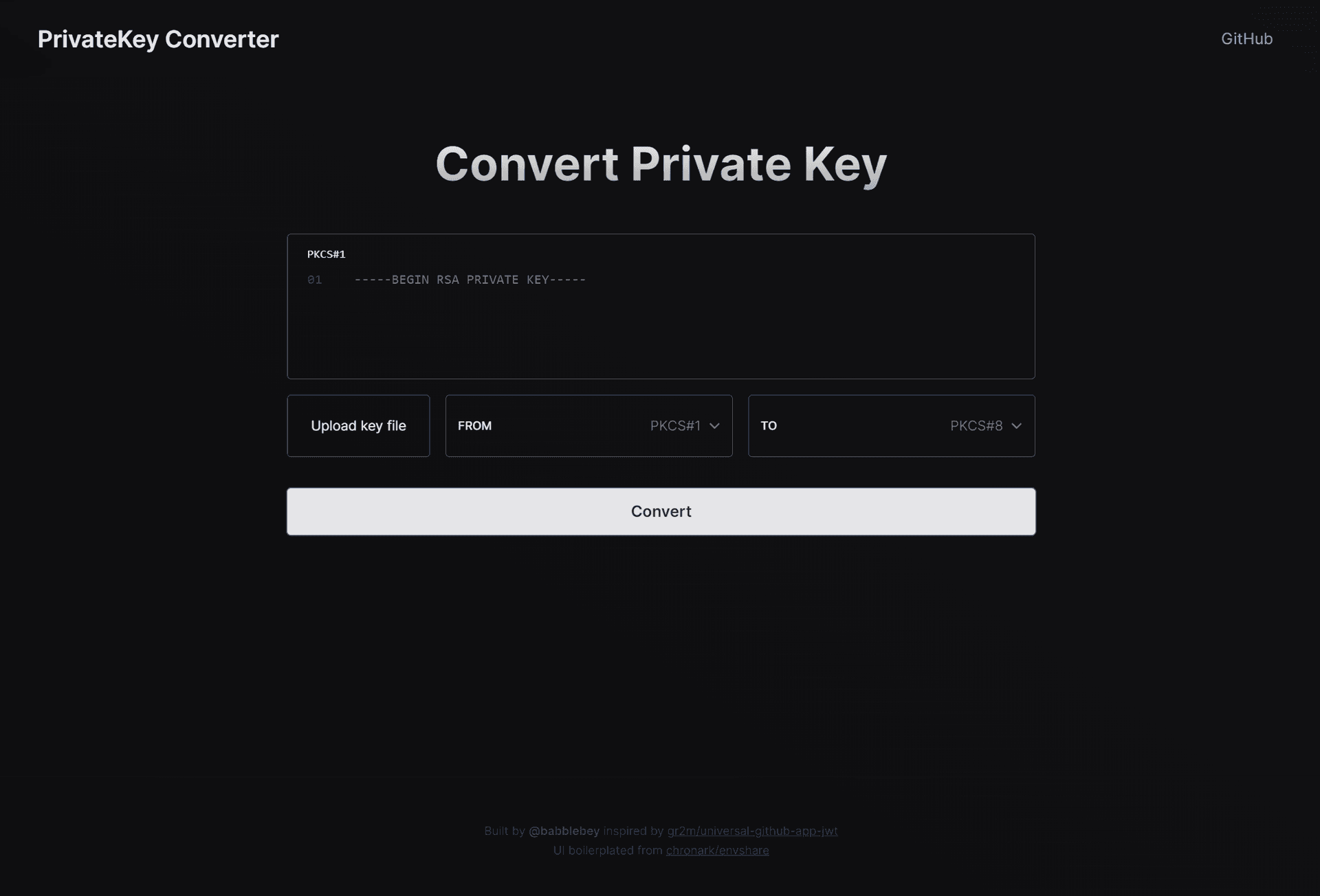 Private Key Converter